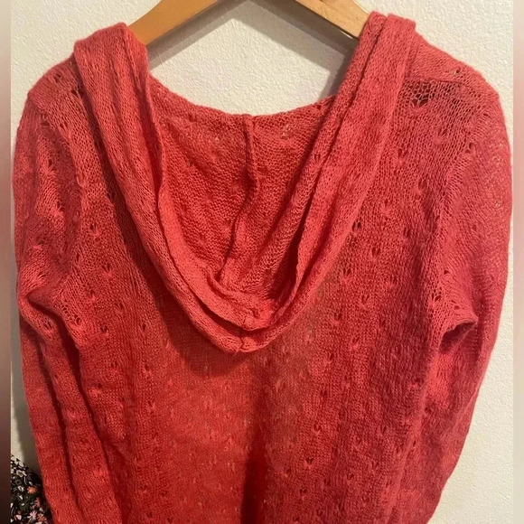 Forever 21 orange wool blend cardigan size Medium - Picture 6 of 6